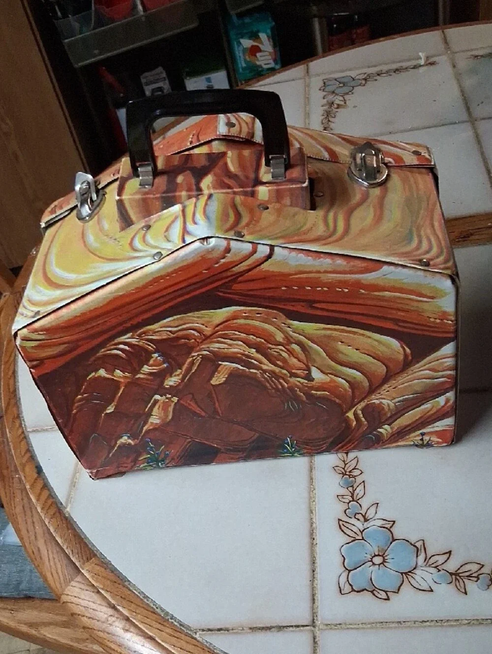 Troll House Decorative Storage Box - Brown Orange.